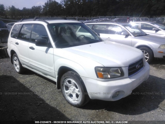 JF1SG65653H716893 - 2003 SUBARU FORESTER 2.5XS WHITE photo 1