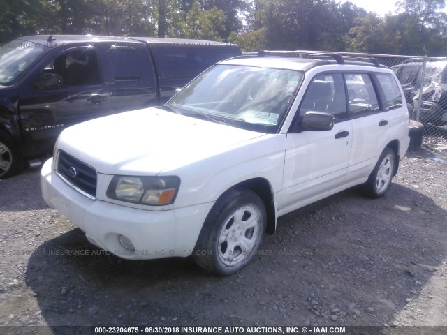 JF1SG65653H716893 - 2003 SUBARU FORESTER 2.5XS თეთრი ფოტო 2