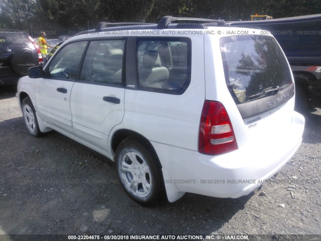 JF1SG65653H716893 - 2003 SUBARU FORESTER 2.5XS თეთრი ფოტო 3