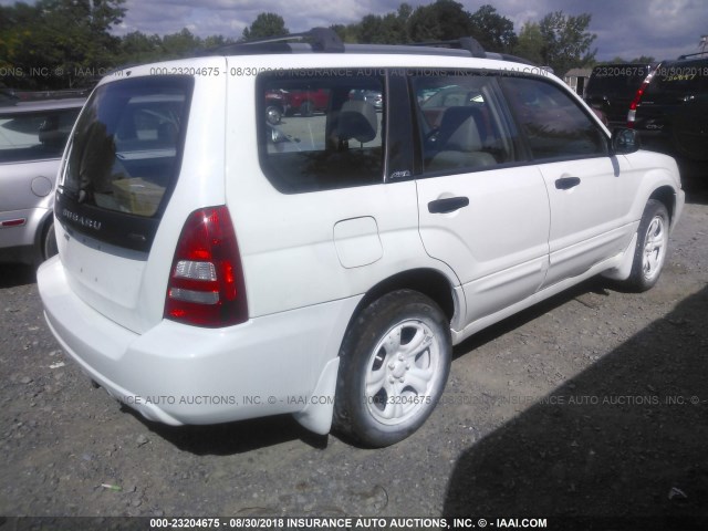 JF1SG65653H716893 - 2003 SUBARU FORESTER 2.5XS თეთრი ფოტო 4