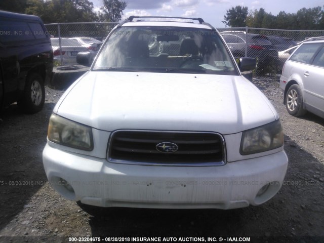 JF1SG65653H716893 - 2003 SUBARU FORESTER 2.5XS თეთრი ფოტო 6
