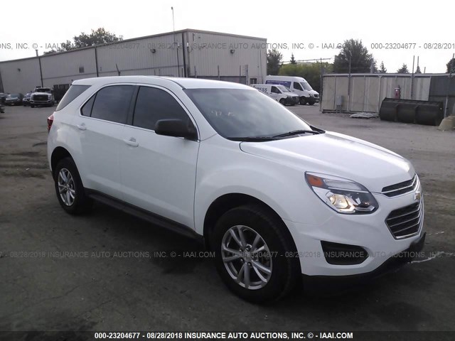 2GNFLEEK5H6277620 - 2017 CHEVROLET EQUINOX LS WHITE photo 1