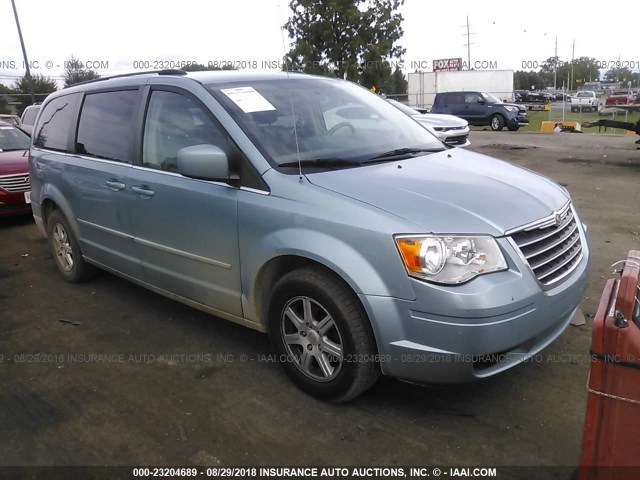 2A4RR5D10AR278251 - 2010 CHRYSLER TOWN & COUNTRY TOURING BLUE photo 1