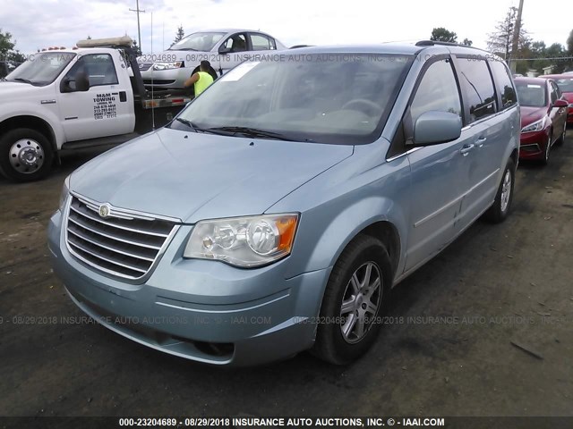 2A4RR5D10AR278251 - 2010 CHRYSLER TOWN & COUNTRY TOURING BLUE photo 2