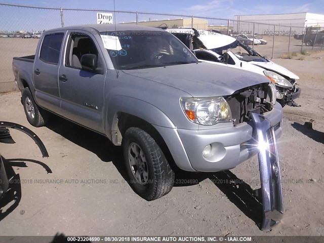 5TEJU62N37Z452927 - 2007 TOYOTA TACOMA DOUBLE CAB PRERUNNER SILVER photo 1