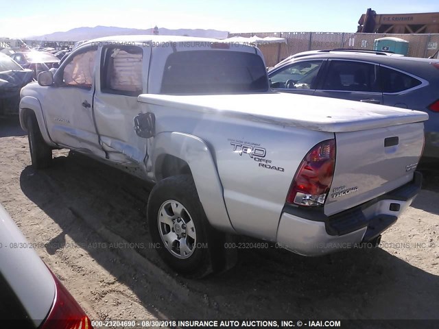 5TEJU62N37Z452927 - 2007 TOYOTA TACOMA DOUBLE CAB PRERUNNER SILVER photo 3