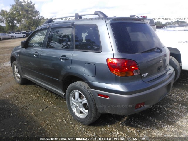 JA4LX31G43U063065 - 2003 MITSUBISHI OUTLANDER LS GRAY photo 3