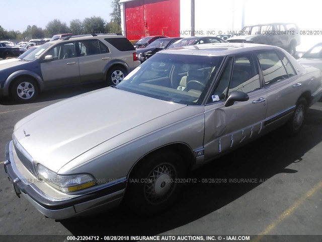 1G4CW53L7N1638953 - 1992 BUICK PARK AVENUE  GOLD photo 2