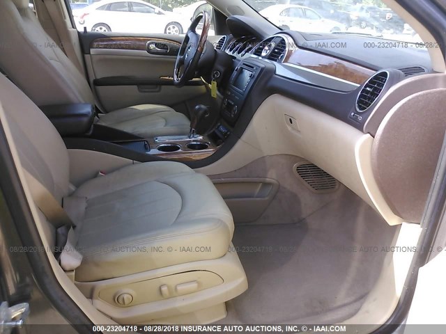 5GAKRCED9BJ370275 - 2011 BUICK ENCLAVE CXL Pewter photo 5