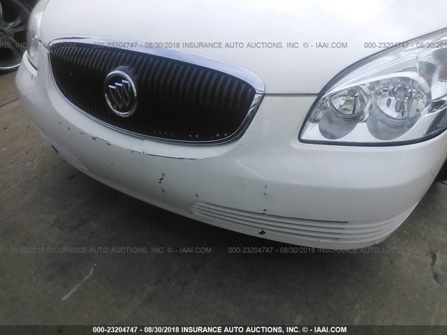 1G4HD57216U147582 - 2006 BUICK LUCERNE CXL WHITE photo 6