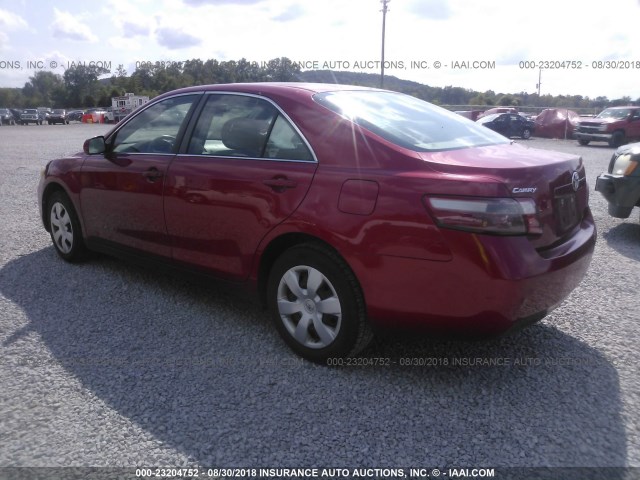 4T1BE46K77U079644 - 2007 TOYOTA CAMRY NEW GENERAT CE/LE/XLE/SE RED photo 3