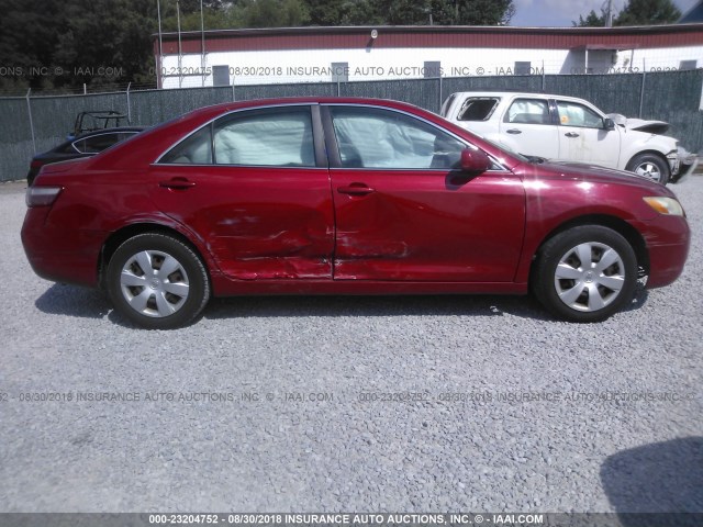 4T1BE46K77U079644 - 2007 TOYOTA CAMRY NEW GENERAT CE/LE/XLE/SE RED photo 6