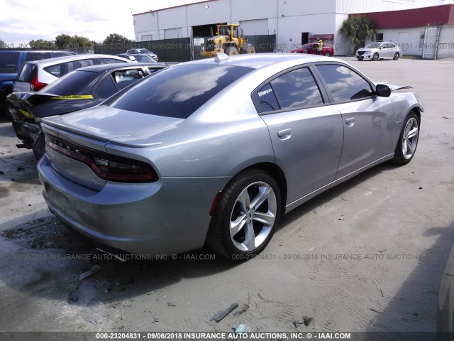 2C3CDXCT3JH233582 - 2018 DODGE CHARGER R/T GRAY photo 4