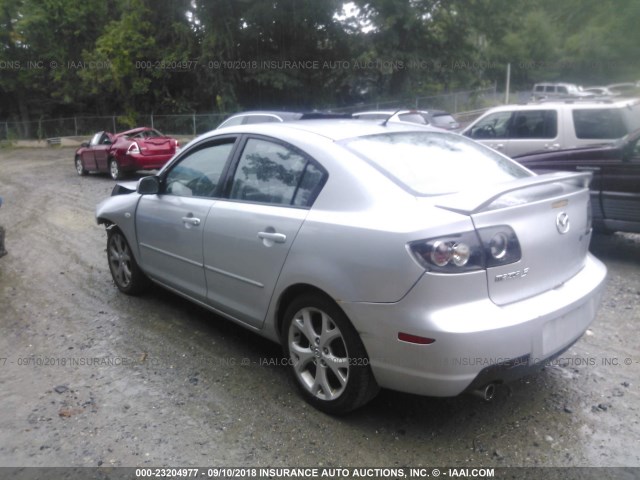 JM1BK32G681812293 - 2008 MAZDA 3 I SILVER photo 3