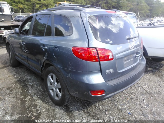 5NMSH13E19H242078 - 2009 HYUNDAI SANTA FE SE/LIMITED GRAY photo 3