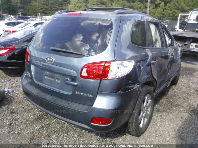 5NMSH13E19H242078 - 2009 HYUNDAI SANTA FE SE/LIMITED GRAY photo 4