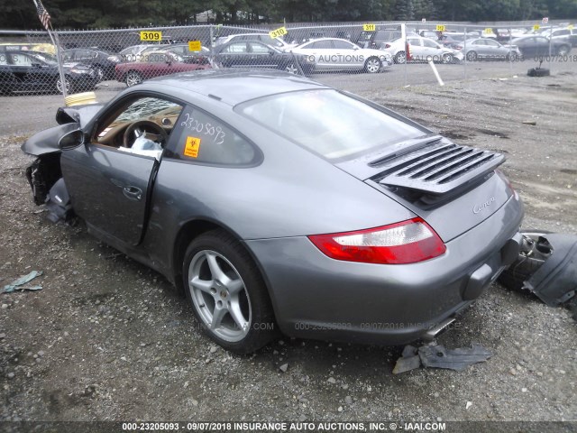 WP0AA29988S711153 - 2008 PORSCHE 911 CARRERA GRAY photo 3