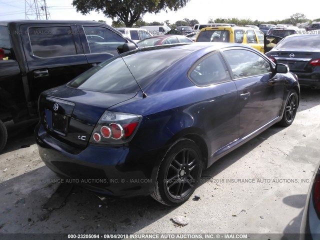 JTKDE167180238179 - 2008 TOYOTA SCION TC 蓝色 照片 4