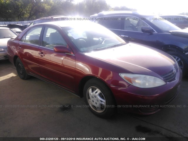 4T1BE32K12U098599 - 2002 TOYOTA CAMRY LE/XLE/SE Марун фото 1