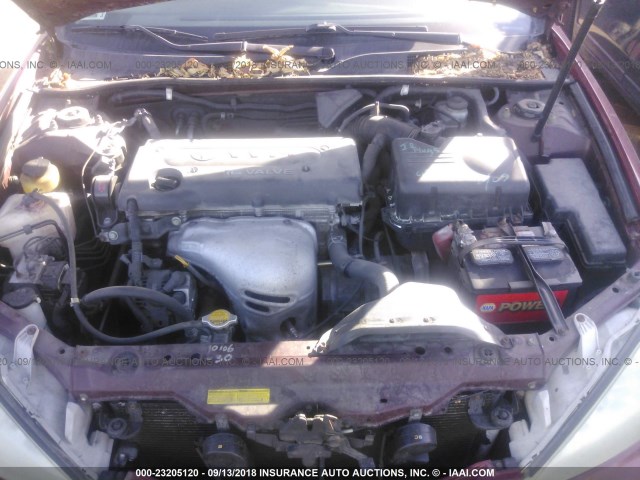 4T1BE32K12U098599 - 2002 TOYOTA CAMRY LE/XLE/SE Марун фото 10