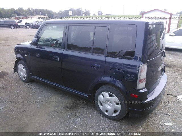 JTLKT334X54029851 - 2005 TOYOTA SCION XB Қою көк фото 3