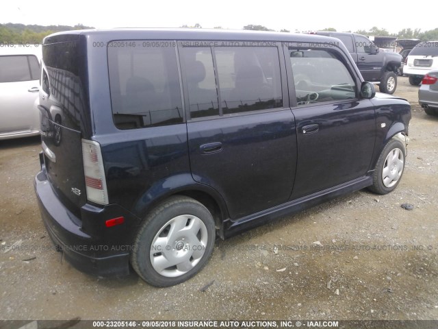 JTLKT334X54029851 - 2005 TOYOTA SCION XB Қою көк фото 4