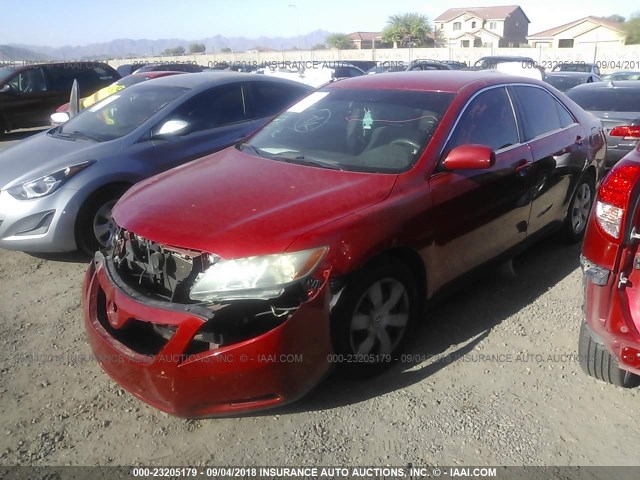 4T1BE46K47U013889 - 2007 TOYOTA CAMRY NEW GENERAT CE/LE/XLE/SE RED photo 2