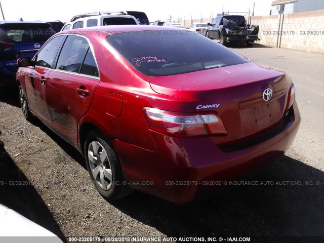 4T1BE46K47U013889 - 2007 TOYOTA CAMRY NEW GENERAT CE/LE/XLE/SE RED photo 3