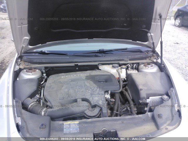 1G1ZH57B98F281348 - 2008 CHEVROLET MALIBU 1LT თაფლისფერი ფოტო 10