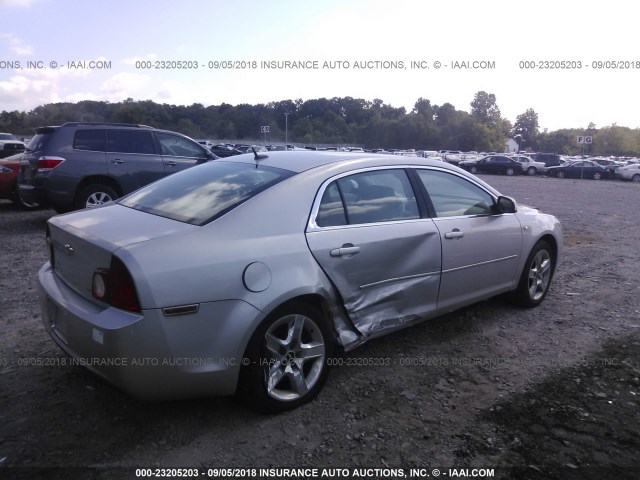 1G1ZH57B98F281348 - 2008 CHEVROLET MALIBU 1LT თაფლისფერი ფოტო 4
