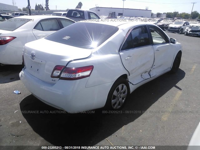 4T4BF3EK2AR017624 - 2010 TOYOTA CAMRY SE/LE/XLE თეთრი ფოტო 4