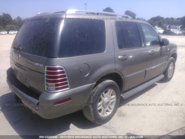 4M2DU86W23ZJ19047 - 2003 MERCURY MOUNTAINEER  SILVER photo 4