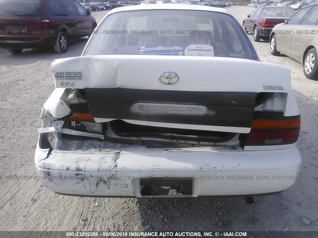 JT2AE09B9S0083711 - 1995 TOYOTA COROLLA LE/DX WHITE photo 6