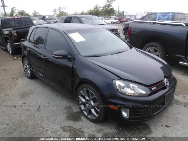 WVWHD7AJ6DW136434 - 2013 VOLKSWAGEN GTI BLACK photo 1