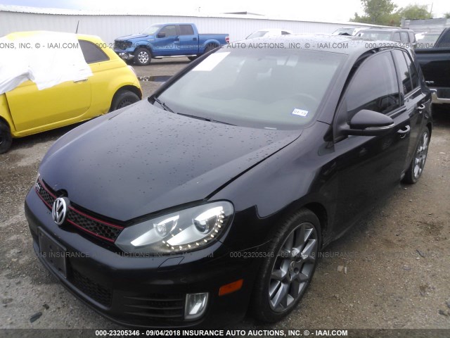 WVWHD7AJ6DW136434 - 2013 VOLKSWAGEN GTI BLACK photo 2