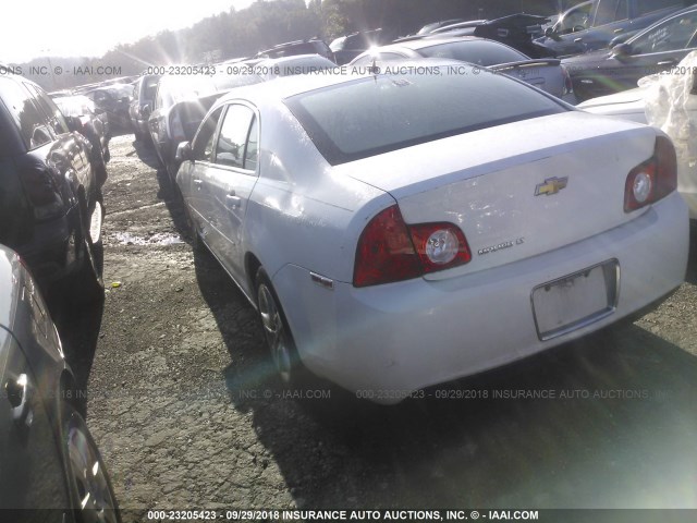 1G1ZC5EB9AF233095 - 2010 CHEVROLET MALIBU 1LT WHITE photo 3