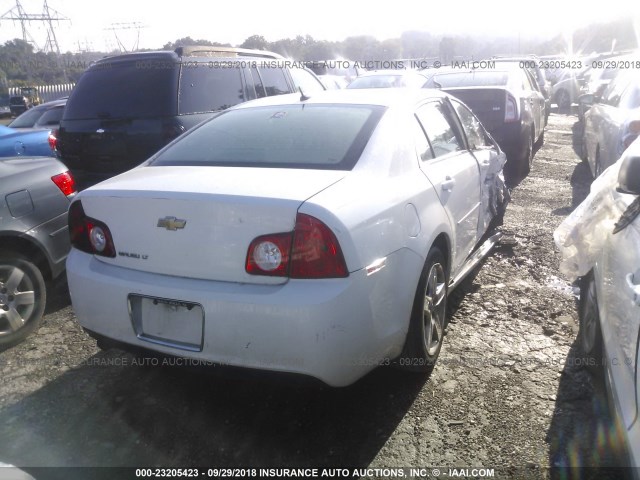 1G1ZC5EB9AF233095 - 2010 CHEVROLET MALIBU 1LT WHITE photo 4
