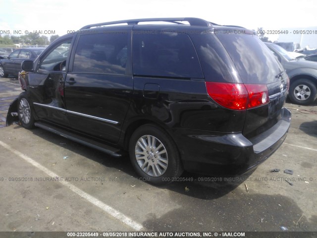 5TDZK22C28S202755 - 2008 TOYOTA SIENNA XLE/XLE LIMITED BLACK photo 3