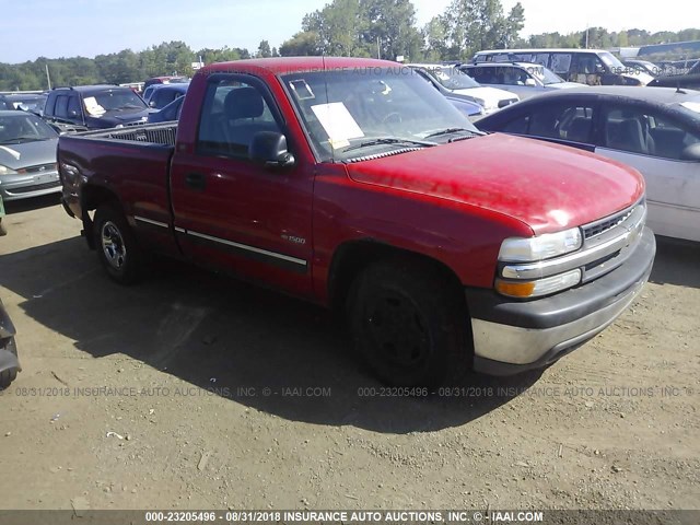 1GCEC14W21Z254646 - 2001 CHEVROLET SILVERADO C1500 RED photo 1