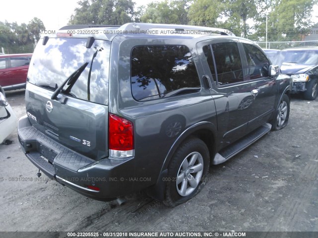 5N1BA0NDXAN610103 - 2010 NISSAN ARMADA SE/TITANIUM/PLATINUM GRAY photo 4