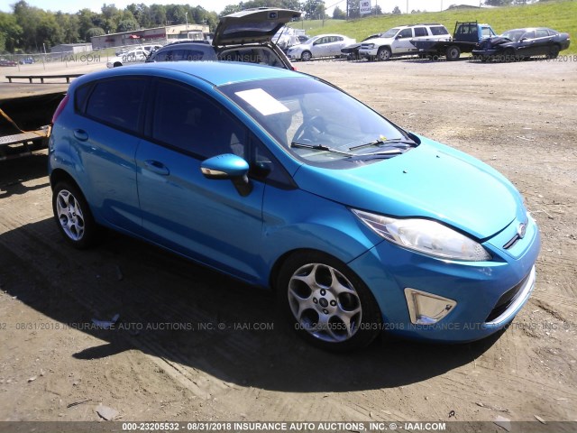 3FADP4FJ3CM103358 - 2012 FORD FIESTA SES BLUE photo 1