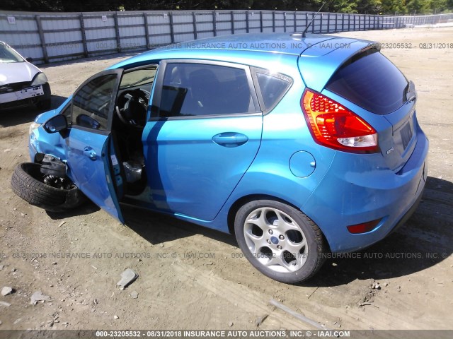 3FADP4FJ3CM103358 - 2012 FORD FIESTA SES BLUE photo 3