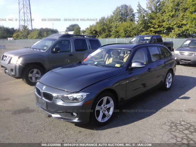 WBA3K5C53EKT33135 - 2014 BMW 328 D/XDRIVE GRAY photo 2