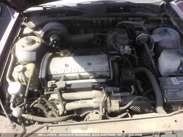 1G2NE54D8KC631327 - 1989 PONTIAC GRAND AM LE წითელი ფოტო 10