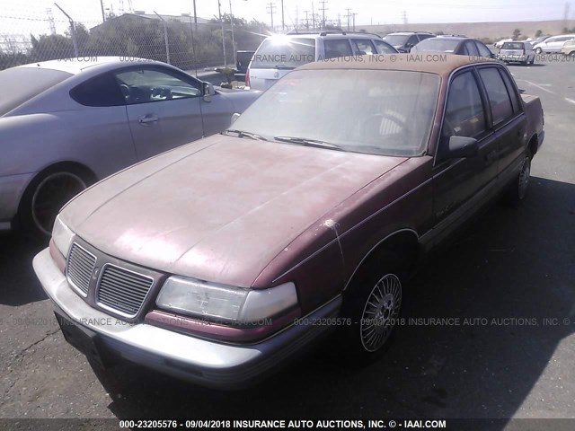 1G2NE54D8KC631327 - 1989 PONTIAC GRAND AM LE წითელი ფოტო 2