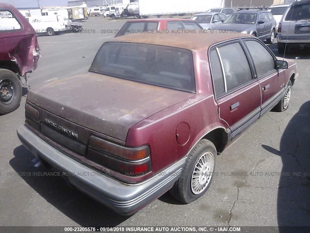 1G2NE54D8KC631327 - 1989 PONTIAC GRAND AM LE წითელი ფოტო 4