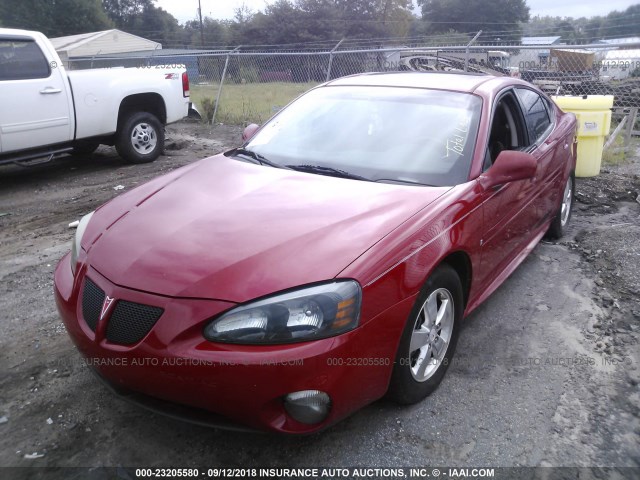 2G2WP582X81189950 - 2008 PONTIAC GRAND PRIX Червоний фото 2