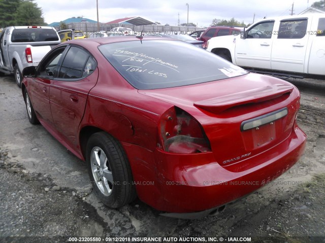 2G2WP582X81189950 - 2008 PONTIAC GRAND PRIX Червоний фото 3