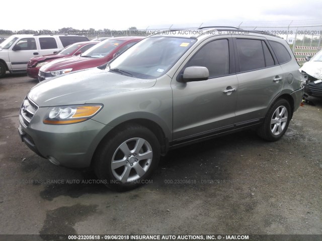 5NMSH13E59H258087 - 2009 HYUNDAI SANTA FE SE/LIMITED GRAY photo 2