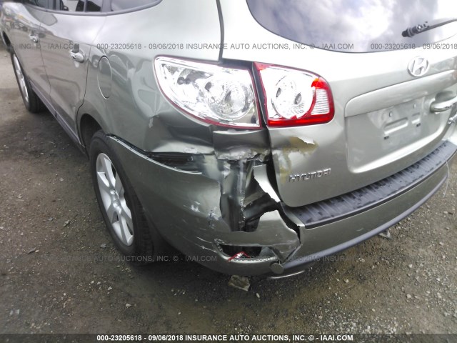 5NMSH13E59H258087 - 2009 HYUNDAI SANTA FE SE/LIMITED GRAY photo 6